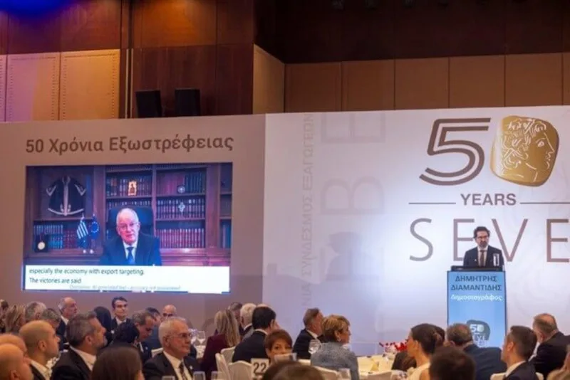 Ο ΣΕΒΕ γιόρτασε 50 χρόνια εξωστρέφειας διοργανώνοντας ένα τιμητικό δείπνο που χαρακτηρίστηκε από μηνύματα στρατηγικής σημασίας