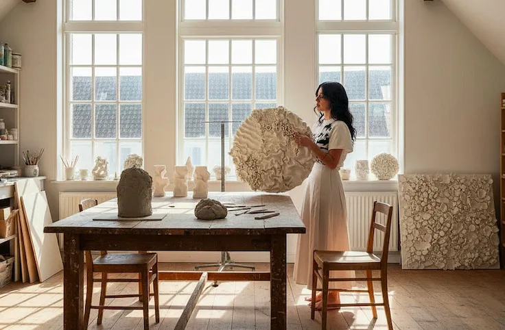 H Βίβιαν και τα sold out workshops κεραμικής με θέμα τα κυκλαδικά ειδώλια στην Ολλανδία