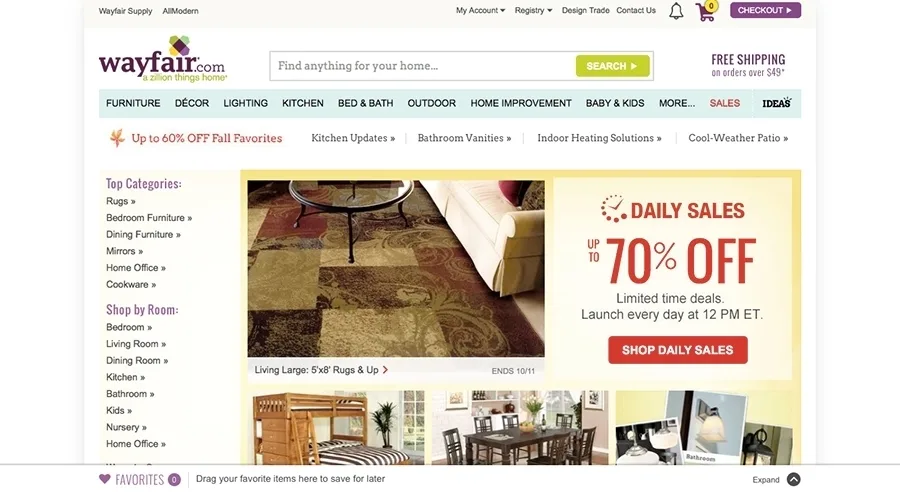 Wayfair: Άντλησε 319 εκατ. δολάρια μέσω της δημόσιας εγγραφής της