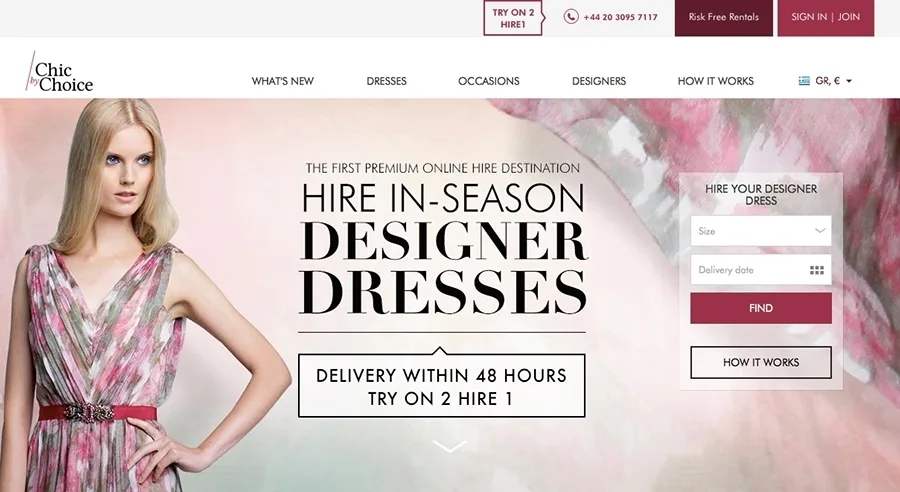 Η Chic by Choice ενοικιάζει πολυτελή φορέματα για διάφορες περιστάσεις