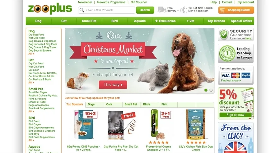 Η Zooplus επεκτείνεται και στην Ελλάδα