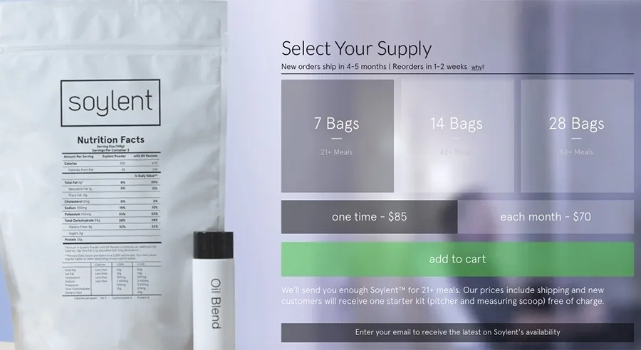 Soylent: Ποιες επιπτώσεις στο e-Fοοd και όχι μόνο θα είχε μια πιθανή επιλογή γευμάτων με κανονικά συστατικά ή και υποκατάστατά τους;