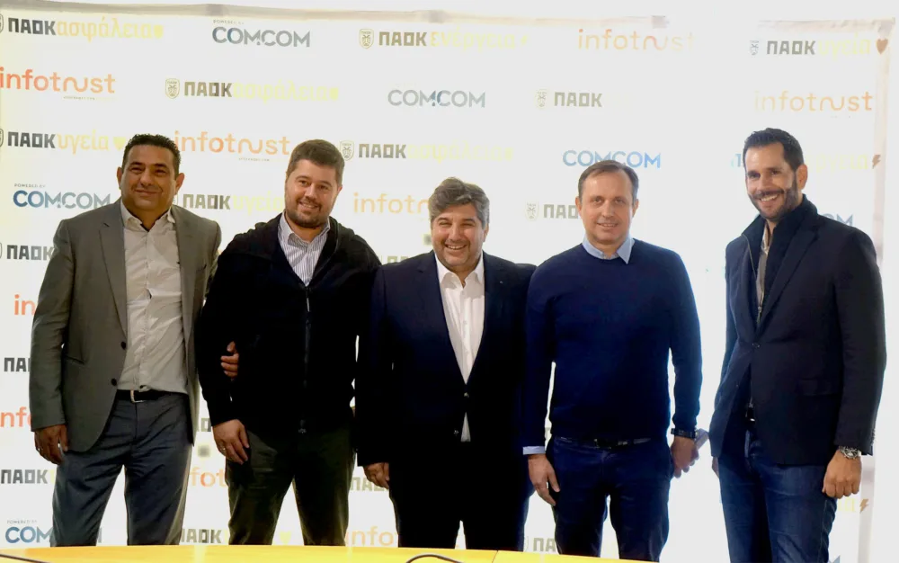 INFOTRUST και Com&Com, ενώνουν τις δυνάμεις τους με την ΠΑΕ ΠΑΟΚ