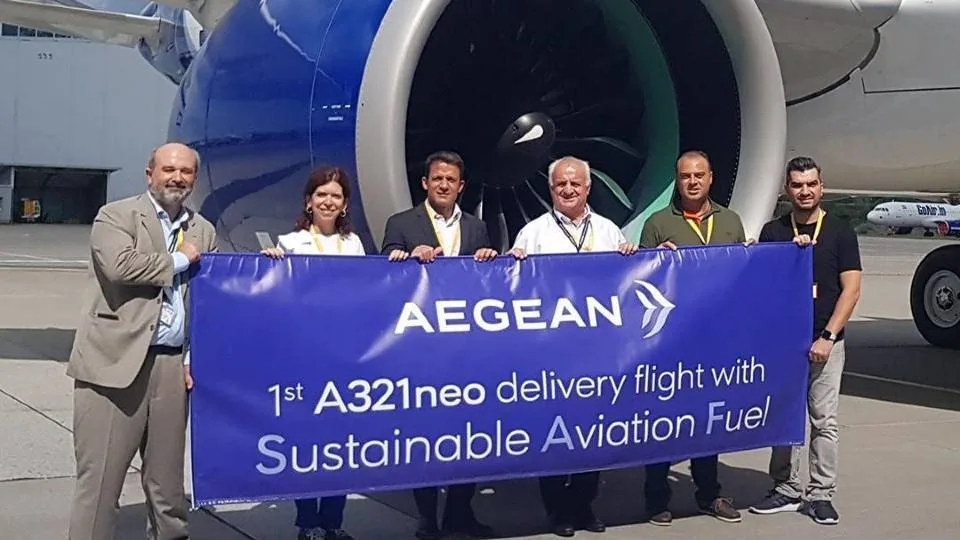 Aegean: Πρώτη δοκιμαστική πτήση με βιώσιμα αεροπορικά καύσιμα στην Ελλάδα