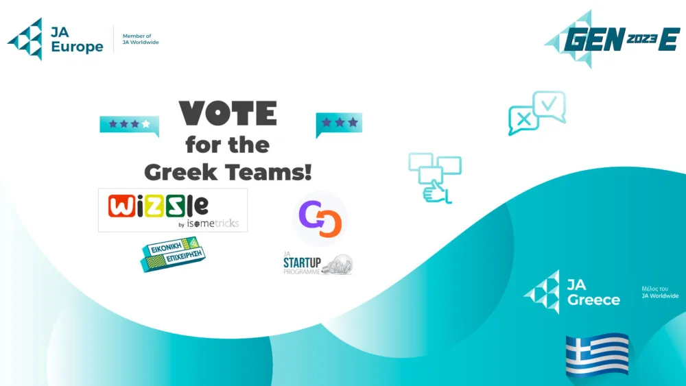 JA Greece: Με αξιώσεις για διακρίσεις «Isometricks» και «Carexchange» στον τελικό του JA Europe GEN-E 2023