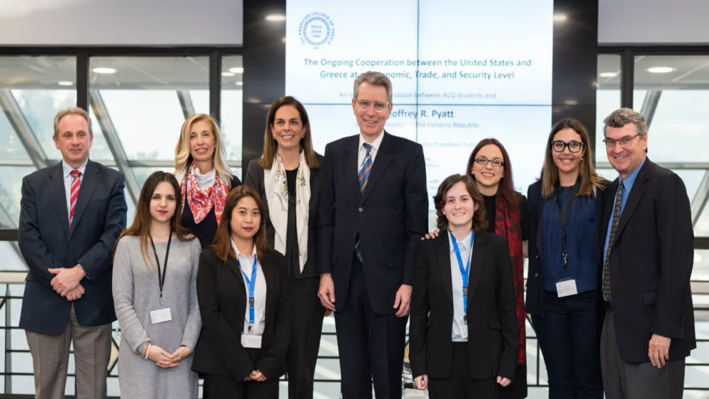 Επίσκεψη του Αμερικανού πρέσβη, Geoffrey R. Pyatt, στο Deree – Αμερικανικό Κολλέγιο Ελλάδος
